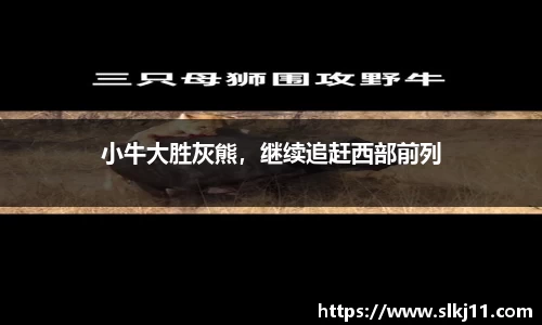 小牛大胜灰熊，继续追赶西部前列